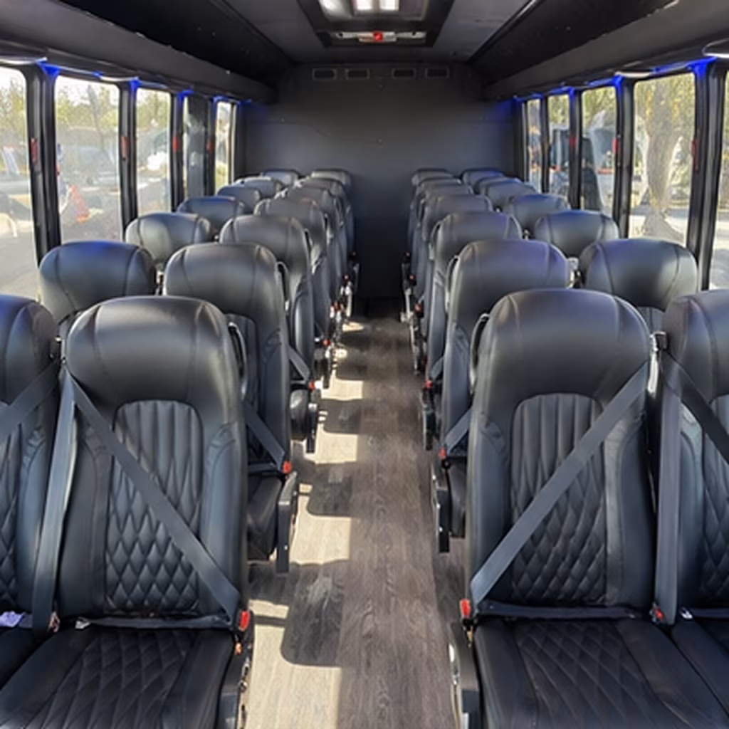 28 passenger minibus inside