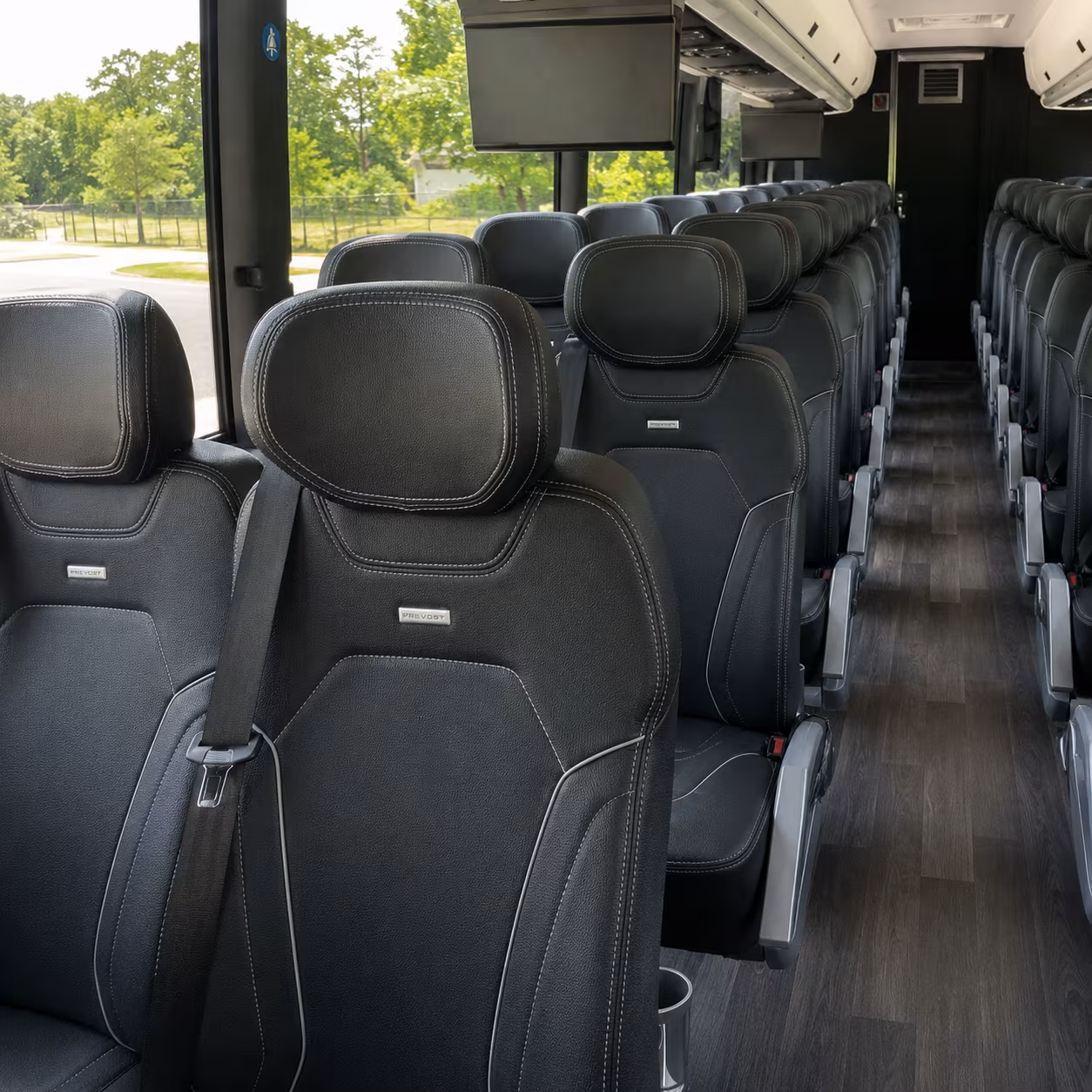 charlotte corporate event transportation onboard seating